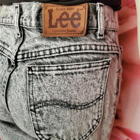 LEE VINTAGE ACID WASH GREY JEANS - Picture 6 of 11